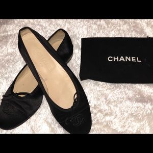 Chanel Ballerina Satin Flats